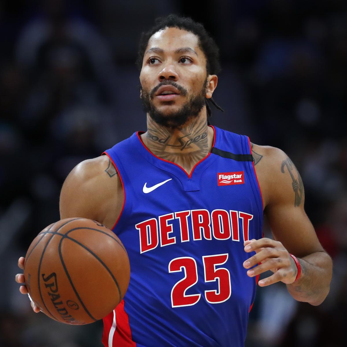 Derrick Rose Says He Wants to Stay with Pistons Amid Trade Rumors ...