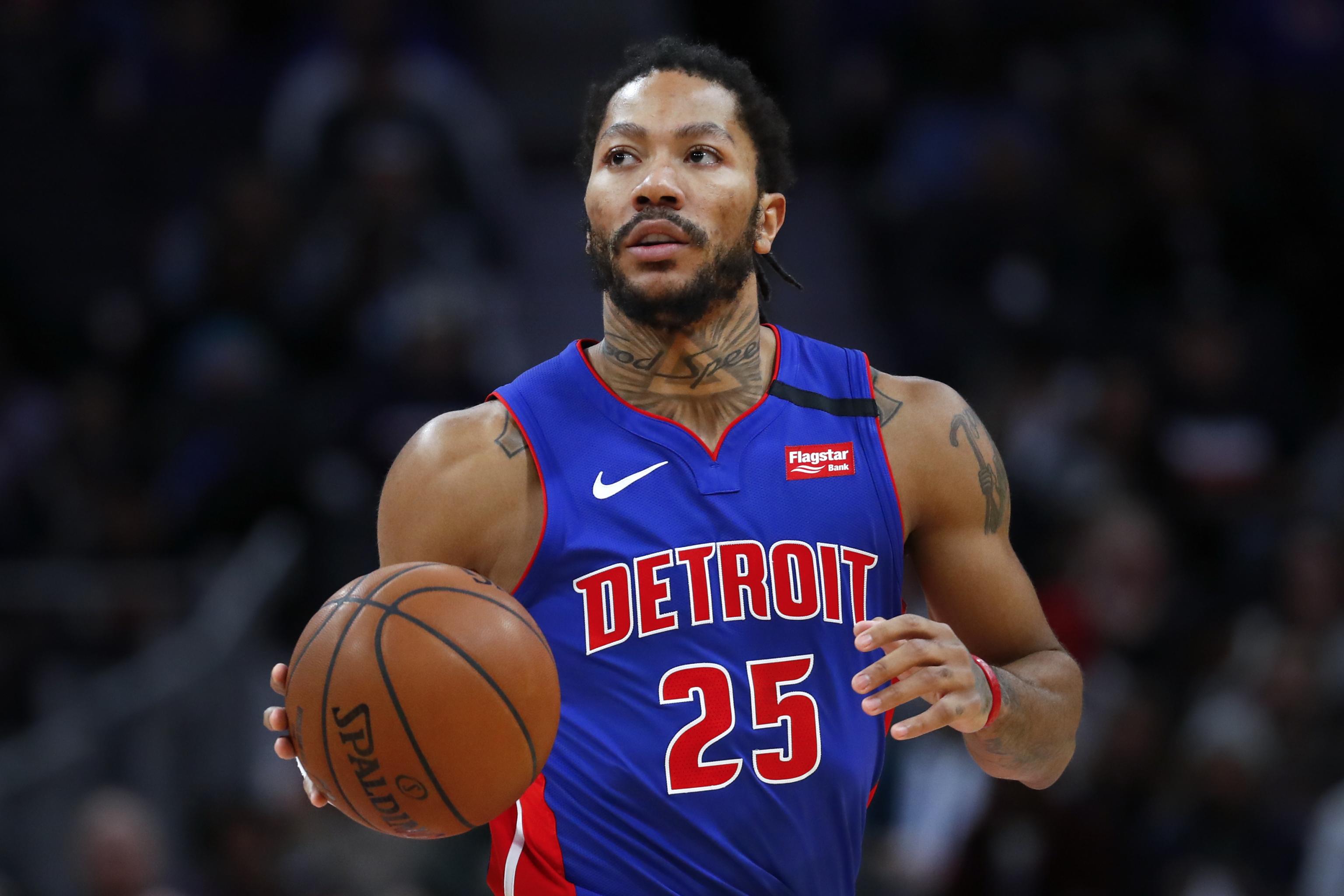 Derrick Rose Says He Wants to Stay with Pistons Amid Trade Rumors