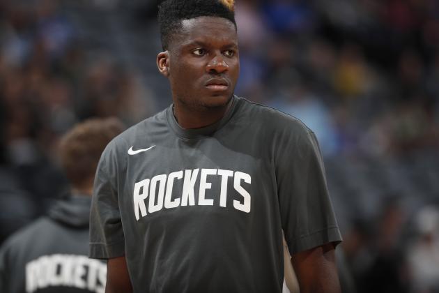 Houston Rockets center Clint Capela (15) in the first half of an NBA basketball game Sunday, Jan. 26, 2020, in Denver. (AP Photo/David Zalubowski)