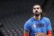 SACRAMENTO, CA - JANUARY 29: Steven Adams #12 of the Oklahoma City Thunder warms up before the game against the Sacramento Kings on January 29, 2020 at Golden 1 Center in Sacramento, California. NOTE TO USER: User expressly acknowledges and agrees that, by downloading and or using this Photograph, user is consenting to the terms and conditions of the Getty Images License Agreement. Mandatory Copyright Notice: Copyright 2020 NBAE (Photo by Rocky Widner/NBAE via Getty Images)