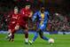 LIVERPOOL, ENGLAND - FEBRUARY 04: Ki Jana Hoever of Liverpool and Daniel Udoh of Shrewsbury Town during the FA Cup Fourth Round Replay match between Liverpool and Shrewsbury at Anfield on February 4, 2020 in Liverpool, England. (Photo by James Baylis - AMA/Getty Images)