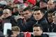 Liverpool's English midfielder James Milner (C) watches from his seat during the English FA Cup fourth round reply football match between Liverpool and Shrewsbury Town at Anfield in Liverpool, north west England on February 4, 2020. (Photo by Paul ELLIS / AFP) / RESTRICTED TO EDITORIAL USE. No use with unauthorized audio, video, data, fixture lists, club/league logos or 'live' services. Online in-match use limited to 120 images. An additional 40 images may be used in extra time. No video emulation. Social media in-match use limited to 120 images. An additional 40 images may be used in extra time. No use in betting publications, games or single club/league/player publications. / (Photo by PAUL ELLIS/AFP via Getty Images)