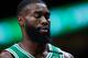 ATLANTA, GA - FEBRUARY 3: Jaylen Brown #7 of the Boston Celtics looks on during a game against the Atlanta Hawks at State Farm Arena on February 3, 2020 in Atlanta, Georgia. NOTE TO USER: User expressly acknowledges and agrees that, by downloading and or using this photograph, User is consenting to the terms and conditions of the Getty Images License Agreement. (Photo by Carmen Mandato/Getty Images)
