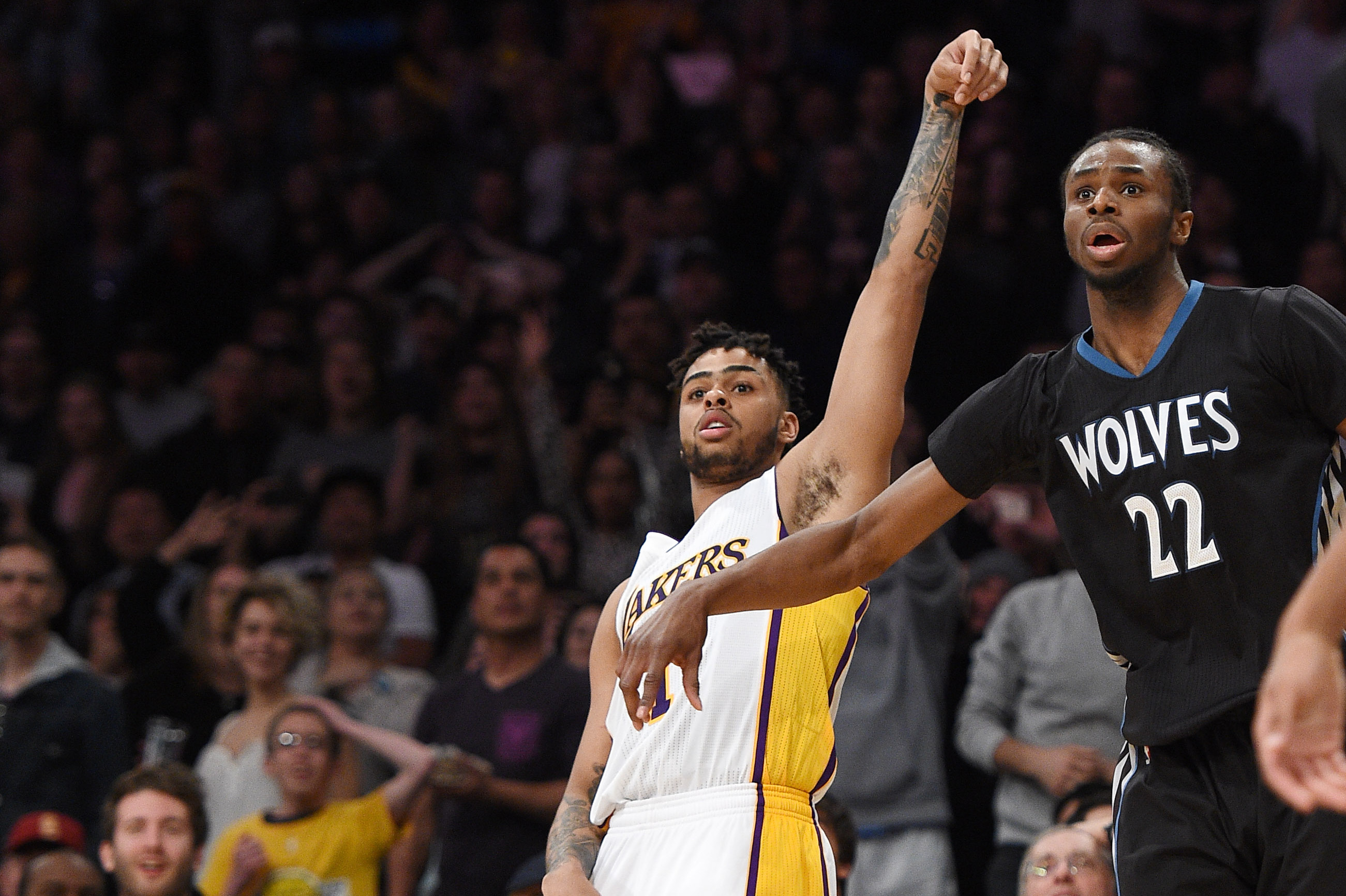 D'Angelo Russell traded to Timberwolves for Andrew Wiggins and picks – San  Bernardino Sun