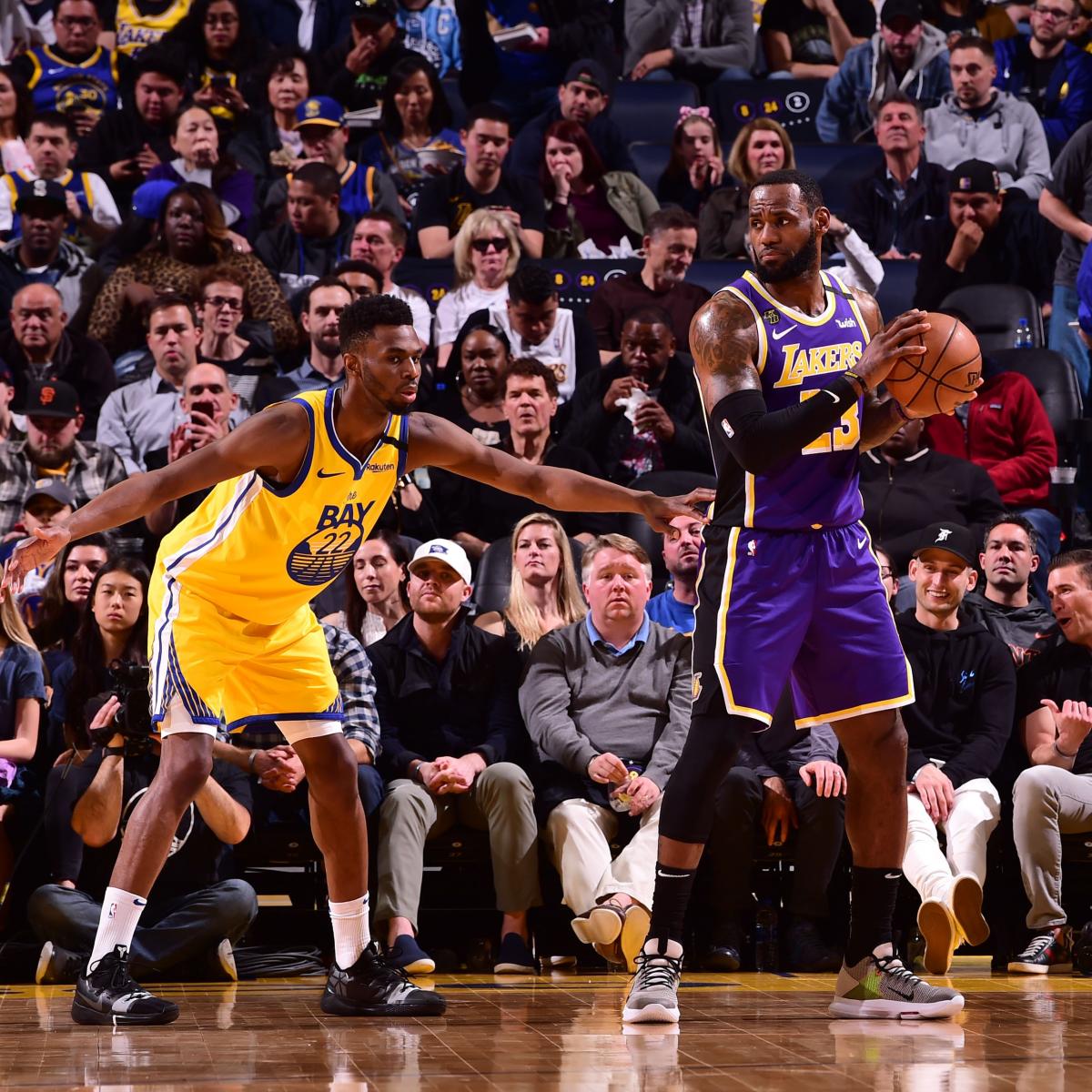 LeBron James, Lakers Top Warriors as Andrew Wiggins Drops 24 in Debut | Bleacher ...