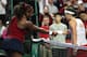 EVERETT, WASHINGTON - FEBRUARY 08: Serena Williams of the United States and Anastasija Sevastova of Latvia shake hands after Sevastova won 7-6 (5), 3-6 and 7-6 (4) during the 2020 Fed Cup qualifier between USA and Latvia at Angel of the Winds Arena on February 08, 2020 in Everett, Washington. (Photo by Abbie Parr/Getty Images)
