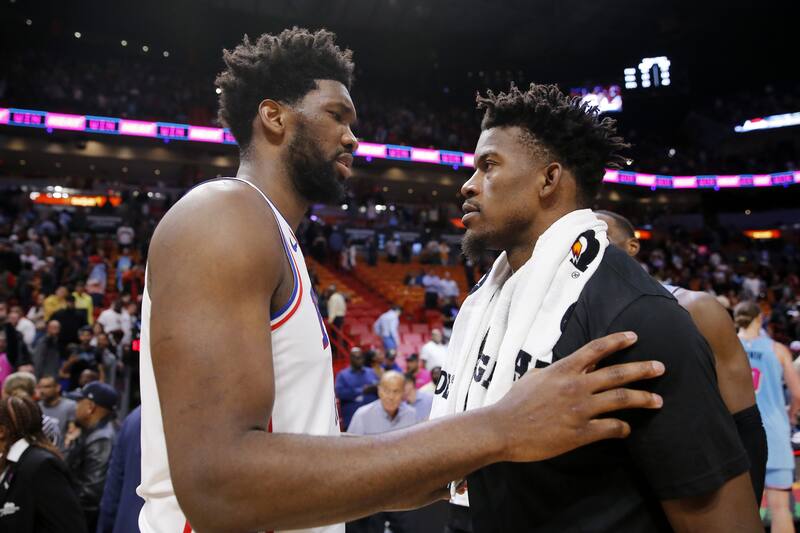 Jimmy Butler Tells Joel Embiid He Knows Where Villains Are