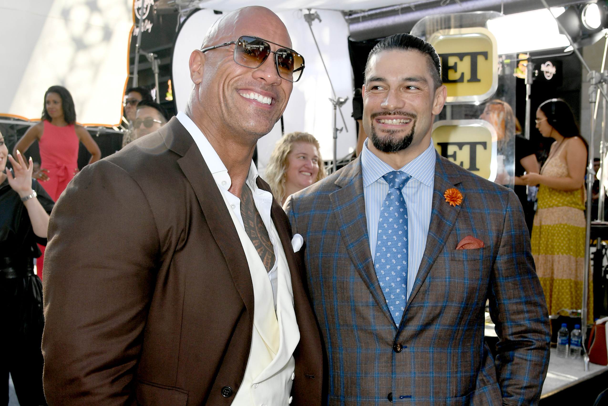 roman reigns and the rock related