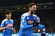 MILAN, ITALY - FEBRUARY 12: Fabian Ruiz of SSC Napoli celebrates after scoring the opening goalduring the Coppa Italia Semi Final match between FC Internazionale and SSC Napoli at Stadio Giuseppe Meazza on February 12, 2020 in Milan, Italy. (Photo by Alessandro Sabattini/Getty Images)