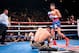 LAS VEGAS, NV - NOVEMBER 2: Ryan Garcia (R) knocks out Romero Duno (L) in round one during their fight at the MGM Grand Garden Arena on November 2, 2019 in Las Vegas, Nevada. Garcia won the NABO lightweight championship and the WBC silver lightweight championship (Photo by Sye Williams/Getty Images)