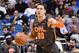 ORLANDO, FL - FEBRUARY 12: Aaron Gordon #00 of the Orlando Magic handles the ball during the game against the Detroit Pistons on February 12, 2020 at Amway Center in Orlando, Florida. NOTE TO USER: User expressly acknowledges and agrees that, by downloading and or using this photograph, User is consenting to the terms and conditions of the Getty Images License Agreement. Mandatory Copyright Notice: Copyright 2020 NBAE (Photo by Fernando Medina/NBAE via Getty Images)