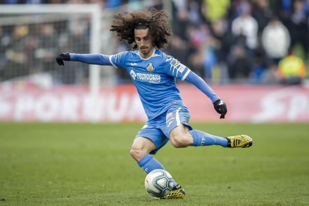GETAFTE, SPAIN - FEBRUARY 8: Cucurella of Getafe CF during the La Liga Santander match between Getafe v Valencia at the Coliseum Alfonso Perez on February 8, 2020 in Getafte Spain (Photo by David S. Bustamante/Soccrates/Getty Images)