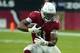 Arizona Cardinals running back David Johnson (31) during the first half of an NFL football game against the Detroit Lions, Sunday, Sept. 8, 2019, in Glendale, Ariz. (AP Photo/Rick Scuteri)