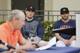 WEST PALM BEACH, FLORIDA - FEBRUARY 13: Alex Bregman #2 and Jose Altuve #27 of the Houston Astros look on as owner Jim Crane reads a prepared statement during a press conference at FITTEAM Ballpark of The Palm Beaches on February 13, 2020 in West Palm Beach, Florida. (Photo by Michael Reaves/Getty Images)