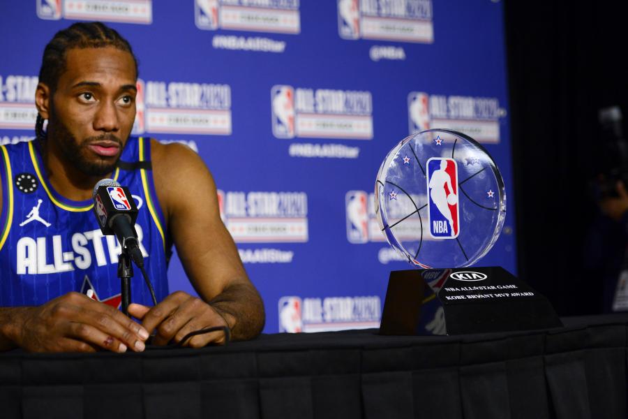 Kawhi Leonard Wins The First Ever Kobe Bryant All-Star Game MVP Award 