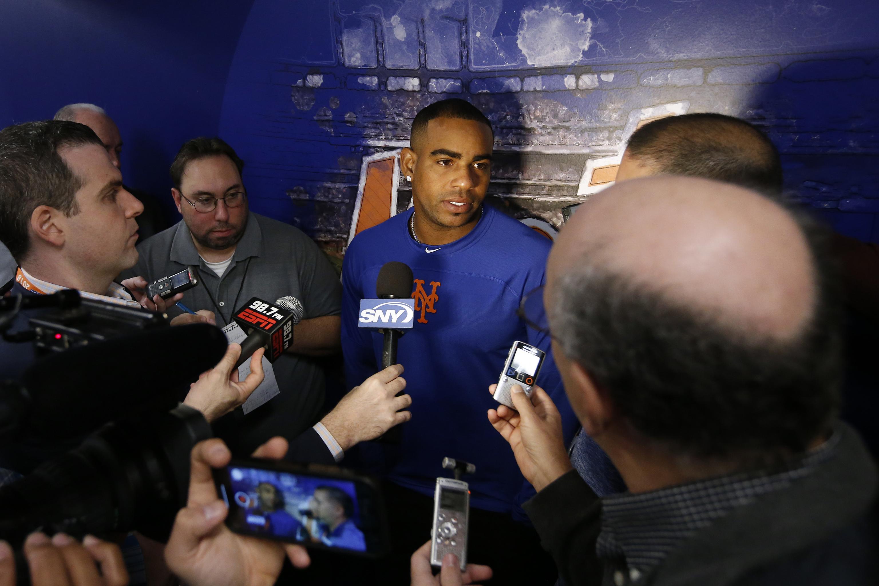 Mets' Yoenis Cespedes says he won't speak with media for