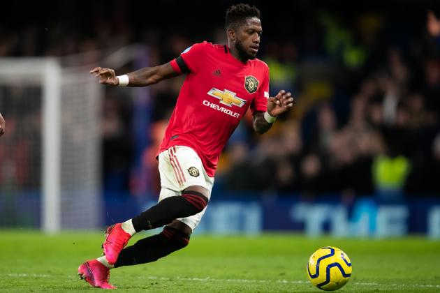 LONDON, ENGLAND - FEBRUARY 17: Fred of Manchester United during the Premier League match between Chelsea FC and Manchester United at Stamford Bridge on February 17, 2020 in London, United Kingdom. (Photo by Marc Atkins/Getty Images)