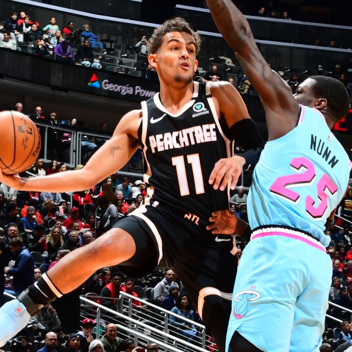 Trae Young Drops Career High 50 Points As Hawks Stun Jimmy Butler Heat Bleacher Report Latest News Videos And Highlights