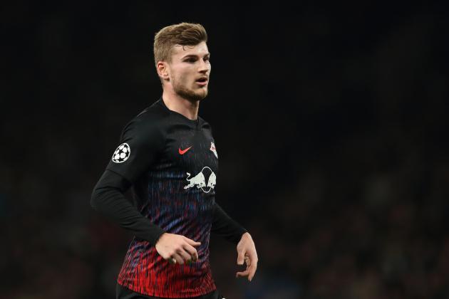 LONDON, ENGLAND - FEBRUARY 19: Timo Werner of RB Leipzig during the UEFA Champions League round of 16 first leg match between Tottenham Hotspur and RB Leipzig at Tottenham Hotspur Stadium on February 19, 2020 in London, United Kingdom. (Photo by James Williamson - AMA/Getty Images)