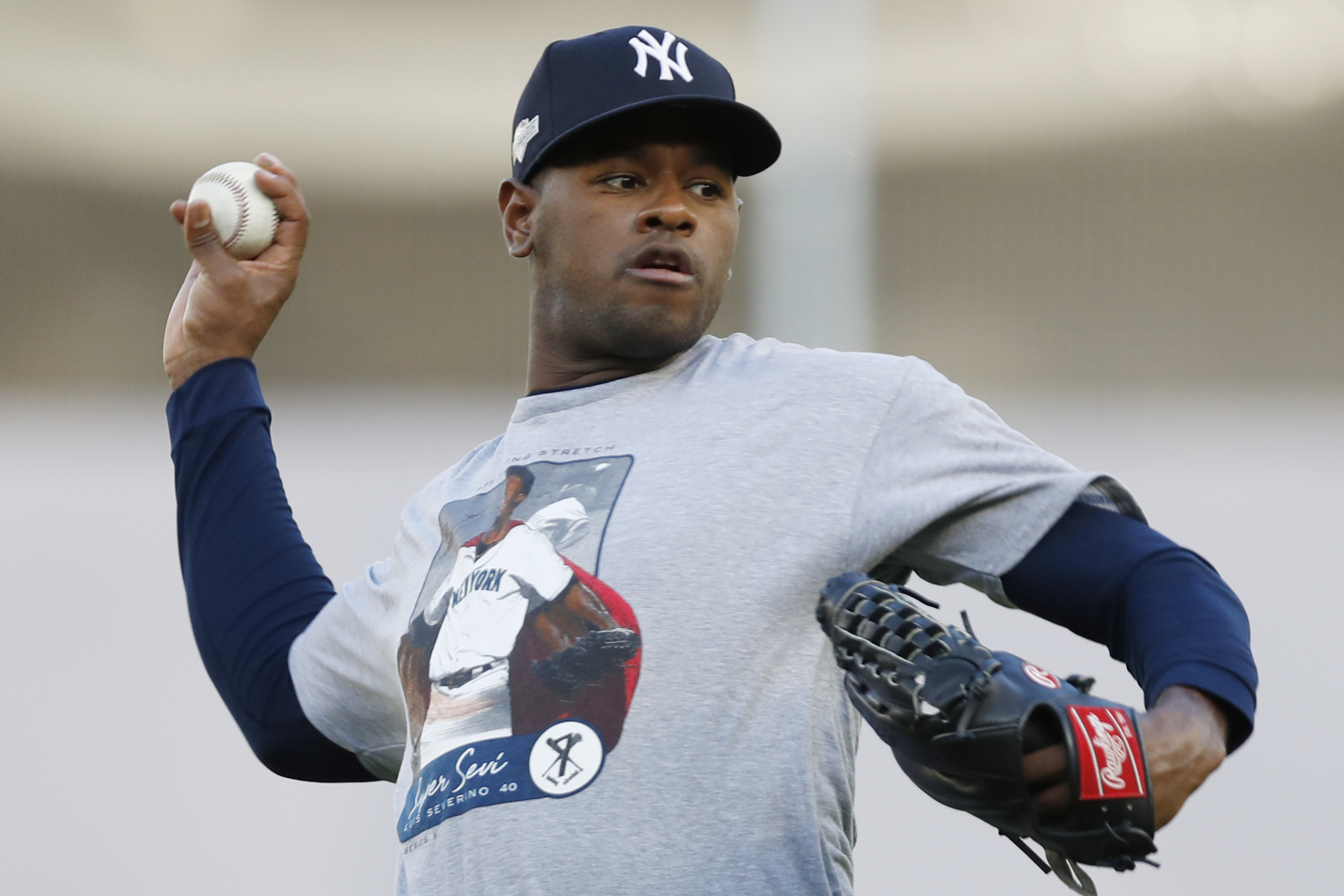 Yankees' Luis Severino has sore right forearm, shut down