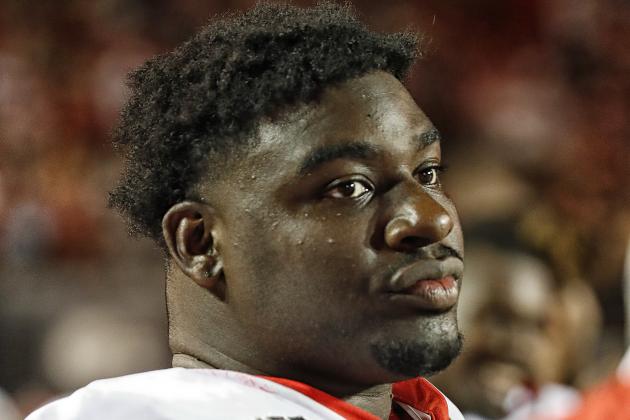 NASHVILLE, TENNESSEE - AUGUST 31:  Devonte Wyatt #95 of the Georgia Bulldogs watches from the sideline during a game against the Vanderbilt Commodores at Vanderbilt Stadium on August 31, 2019 in Nashville, Tennessee. (Photo by Frederick Breedon/Getty Images)