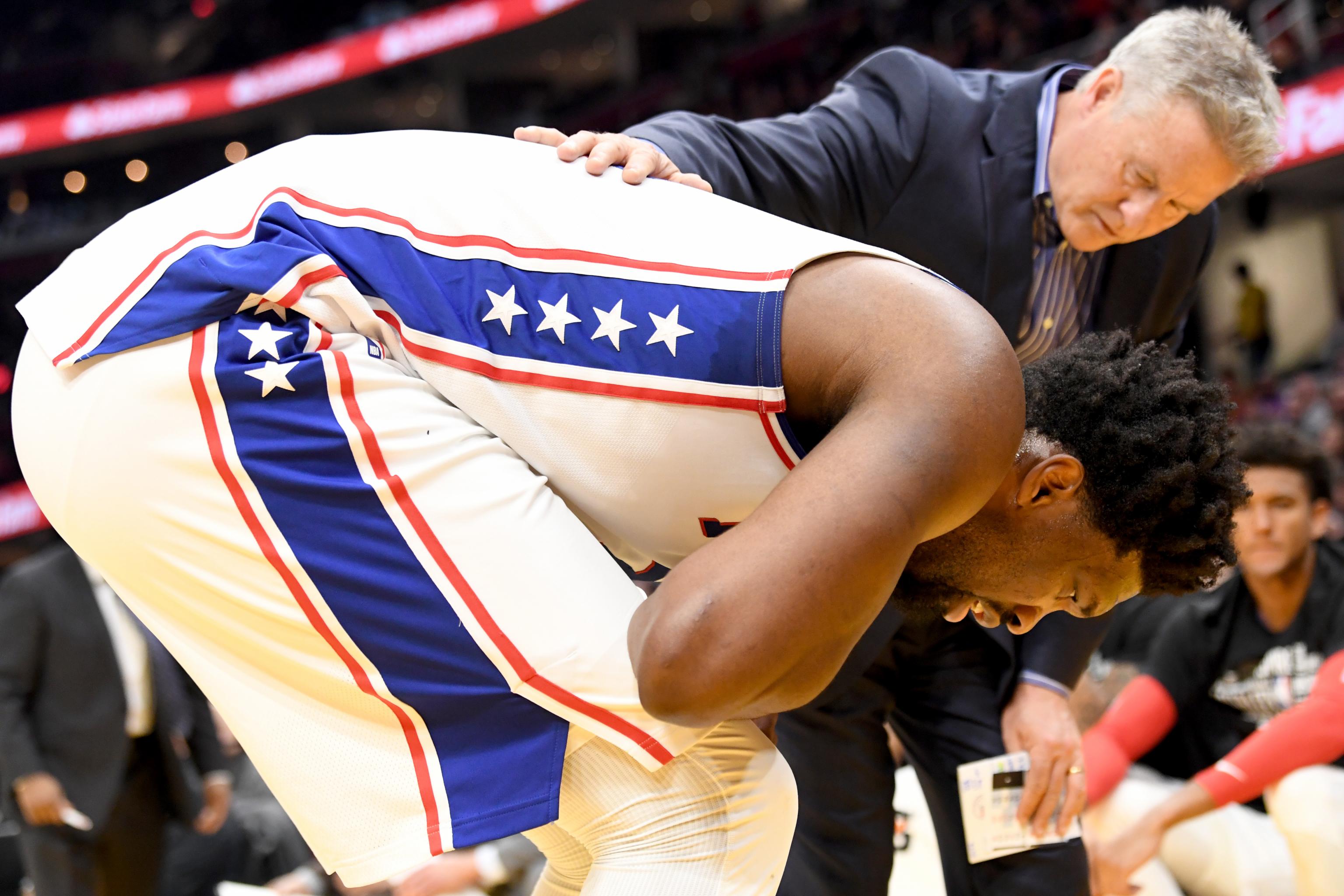 76ers Joel Embiid Out At Least 1 Week After Shoulder Injury