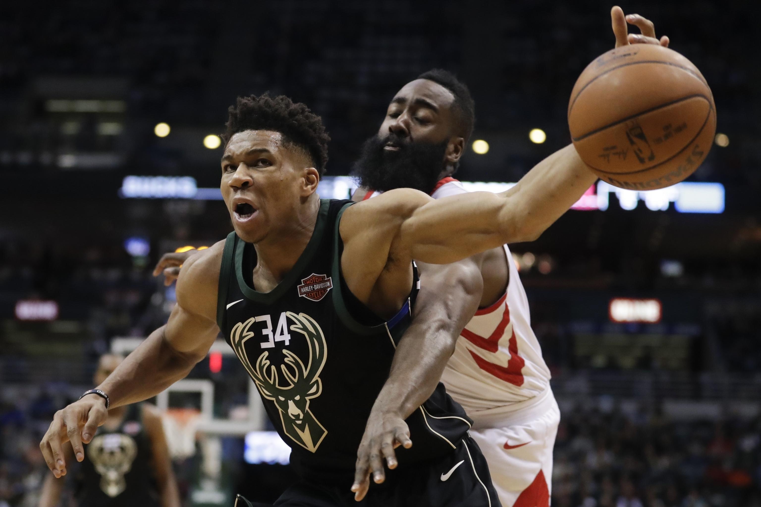 Giannis Downplays Beef With James Harden I M Just Trying To Do My Job Bleacher Report Latest News Videos And Highlights