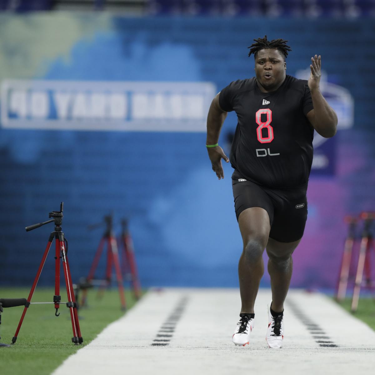 Watch offensive lineman run the 40-yard dash in slow(er) motion