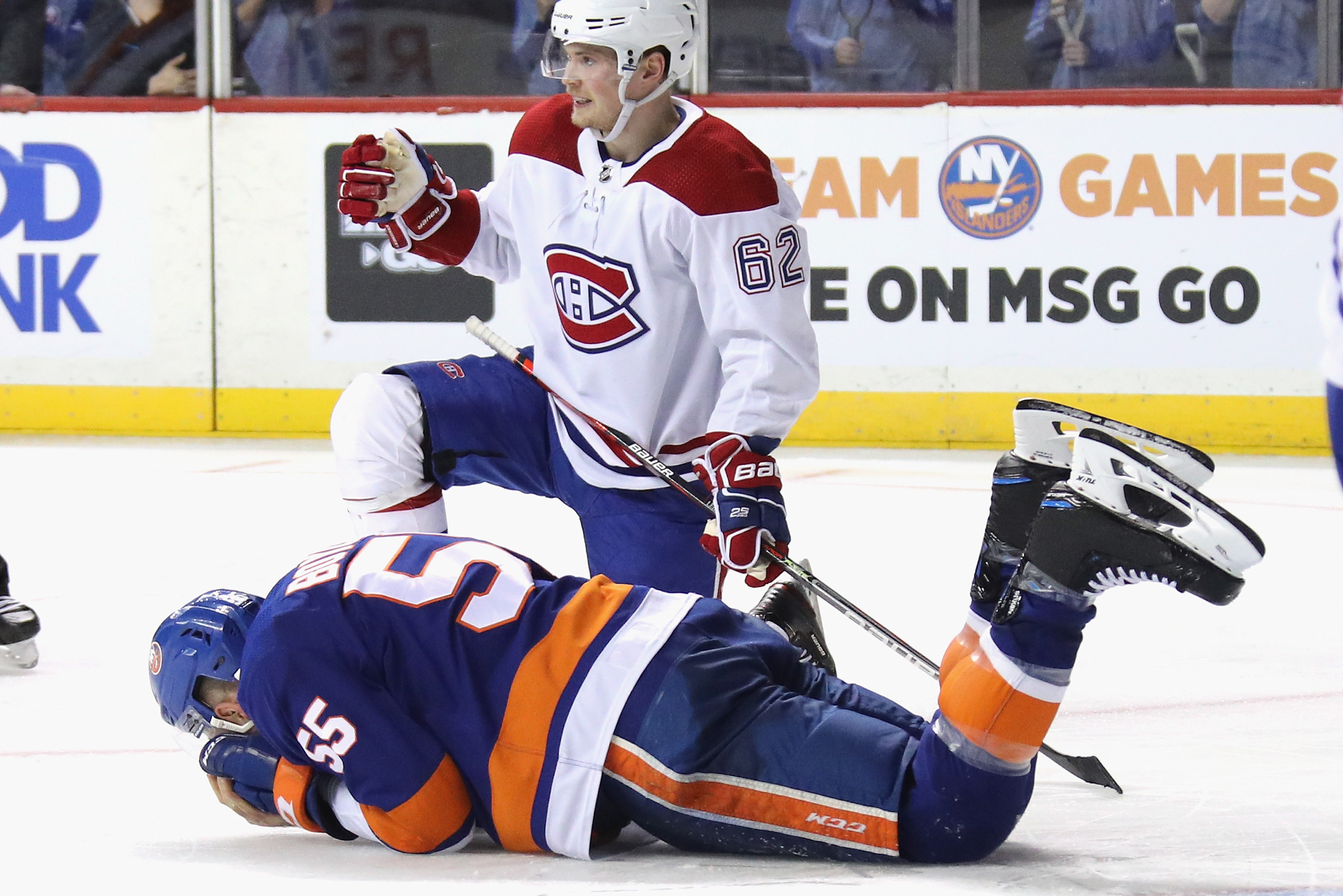 Isles' Boychuk gets 90 stitches after taking skate to face