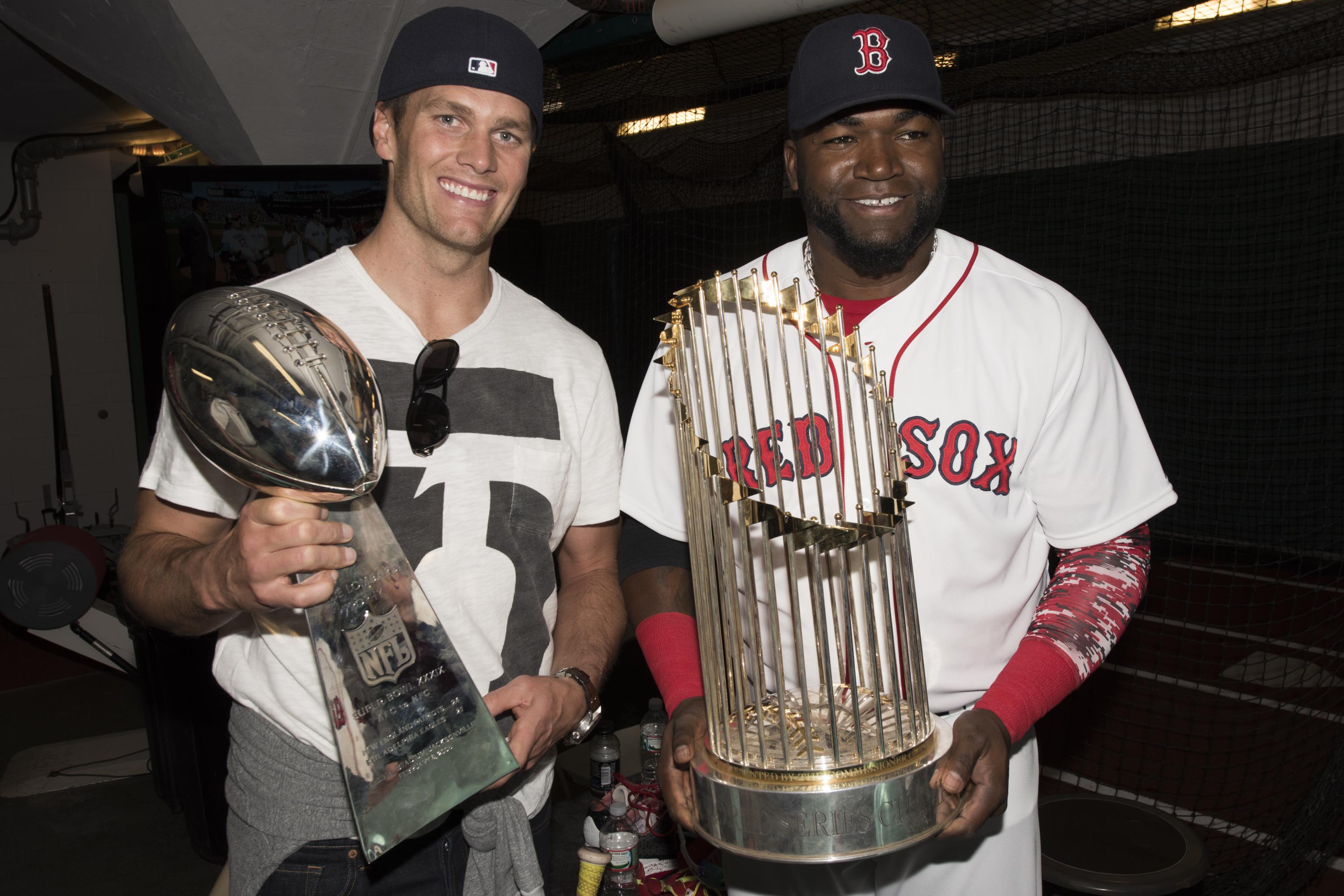 David Ortiz sports Tom Brady jersey, serves as Patriots honorary