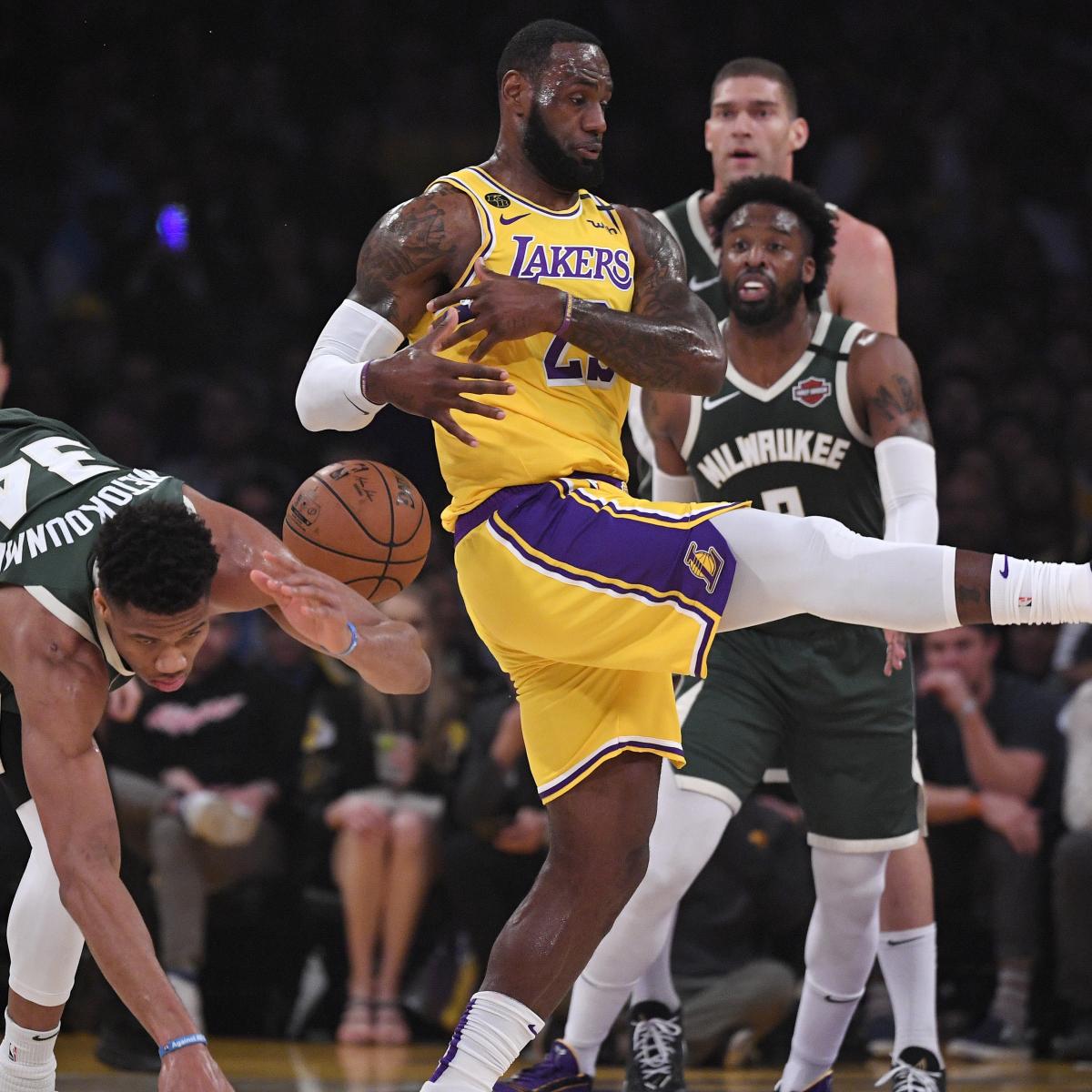 Giannis Says Knee Fine Despite Injury Scare After Bucks' Loss vs. Lakers | Bleacher Report | Latest News, Videos and Highlights