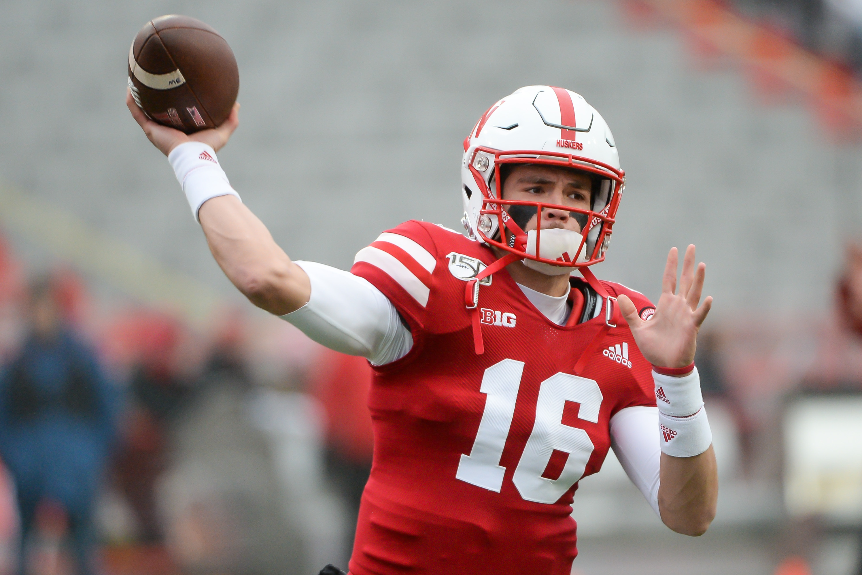 Brant Banks and Noah Vedral enter the Game, Bankers Life Fieldhouse  erupted (including Indiana Basketball fans!) when Nebraska Football players  Brant Banks and Noah Vedral entered the game for