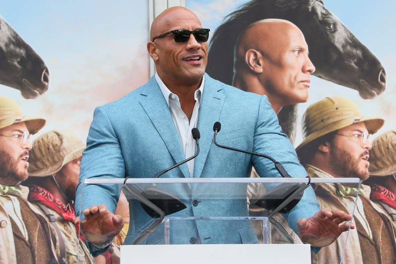 dwayne johnson on red notice production's halt