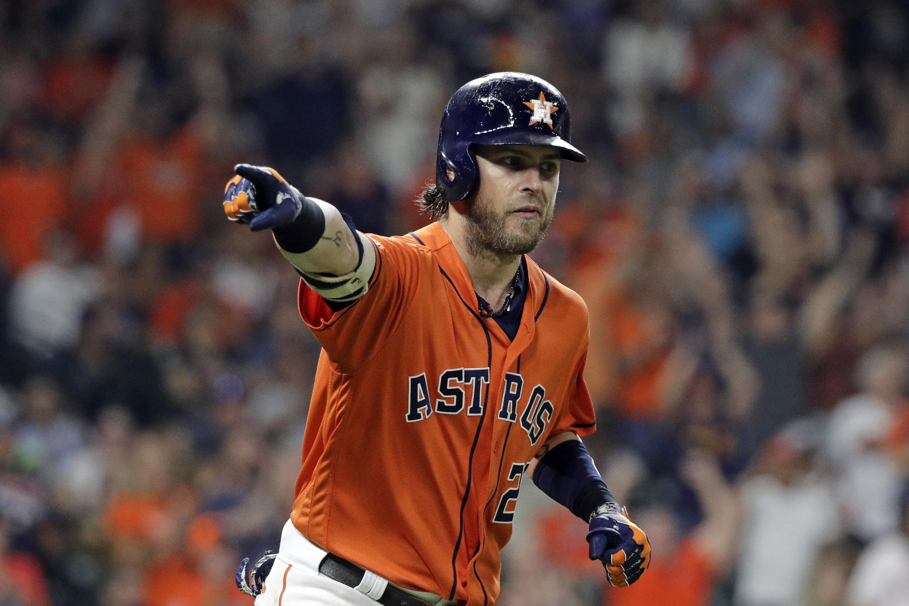 2017 Astros World Series Champion, Josh Reddick, Hits a Homerun