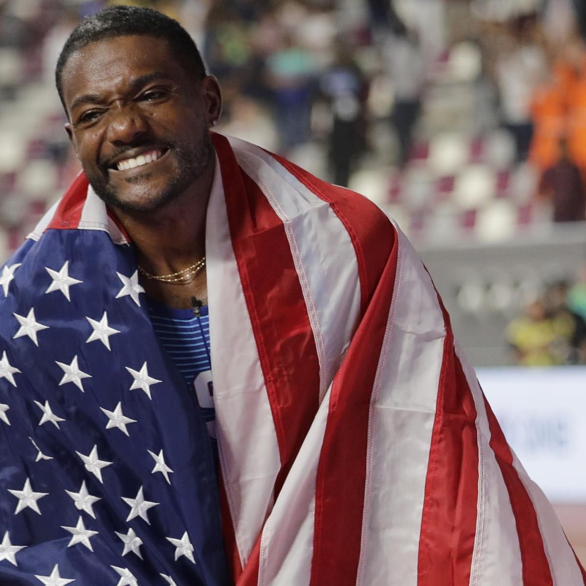 USA's Justin Gatlin Says Tom Brady Gave Him Hope, Won't Retire Before