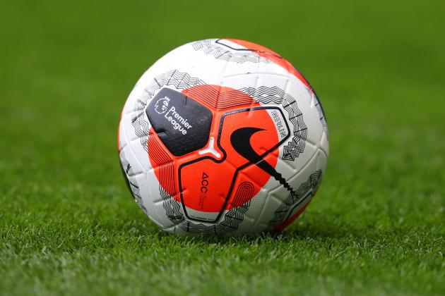 LONDON, ENGLAND - FEBRUARY 22: The Nike Premier League Tunnel Vision Merlin Ball during the Premier League match between Chelsea FC and Tottenham Hotspur at Stamford Bridge on February 22, 2020 in London, United Kingdom. (Photo by Catherine Ivill/Getty Images)