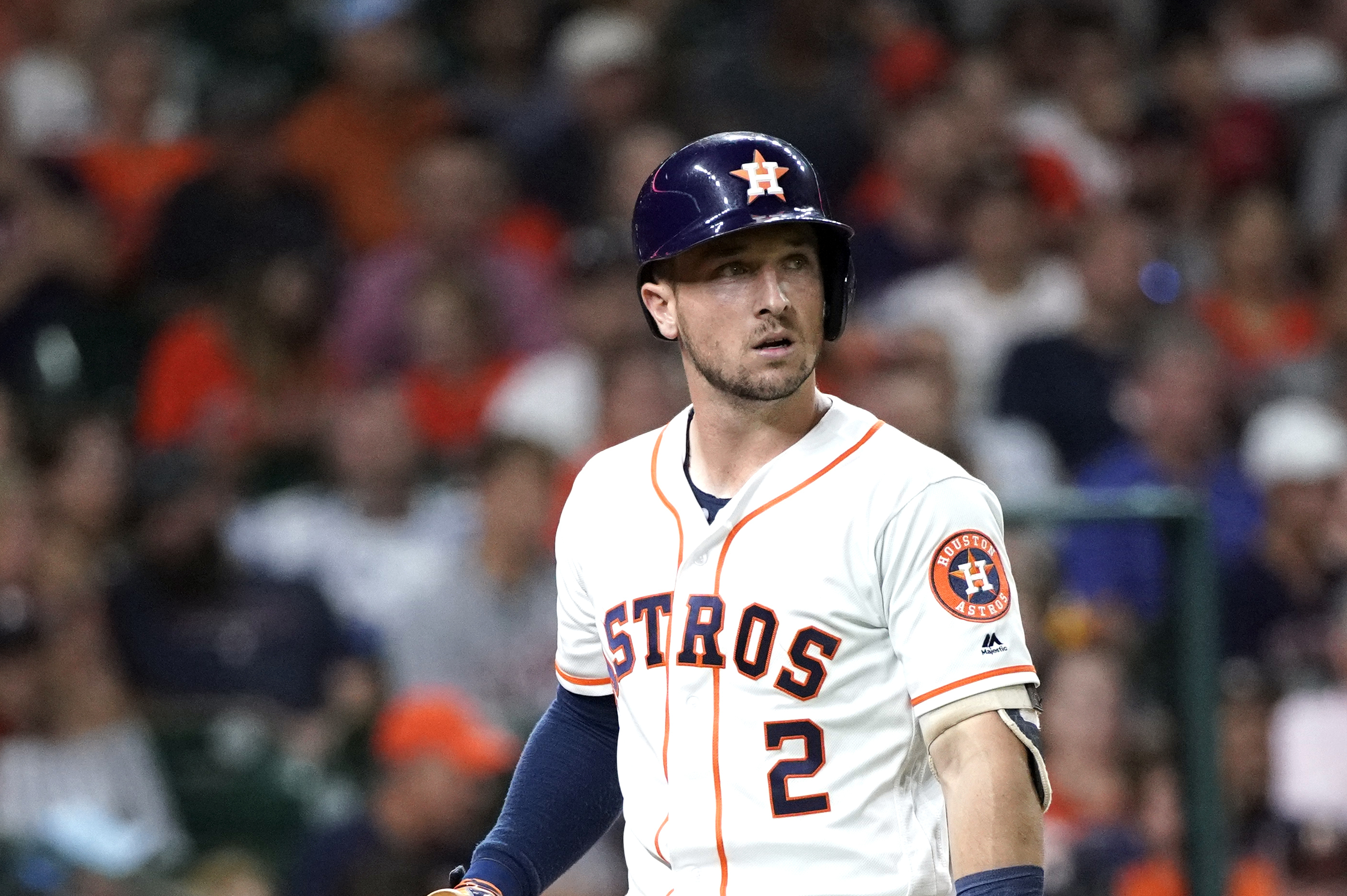 Houston Astros' Alex Bregman reacts to Coronavirus outbreak