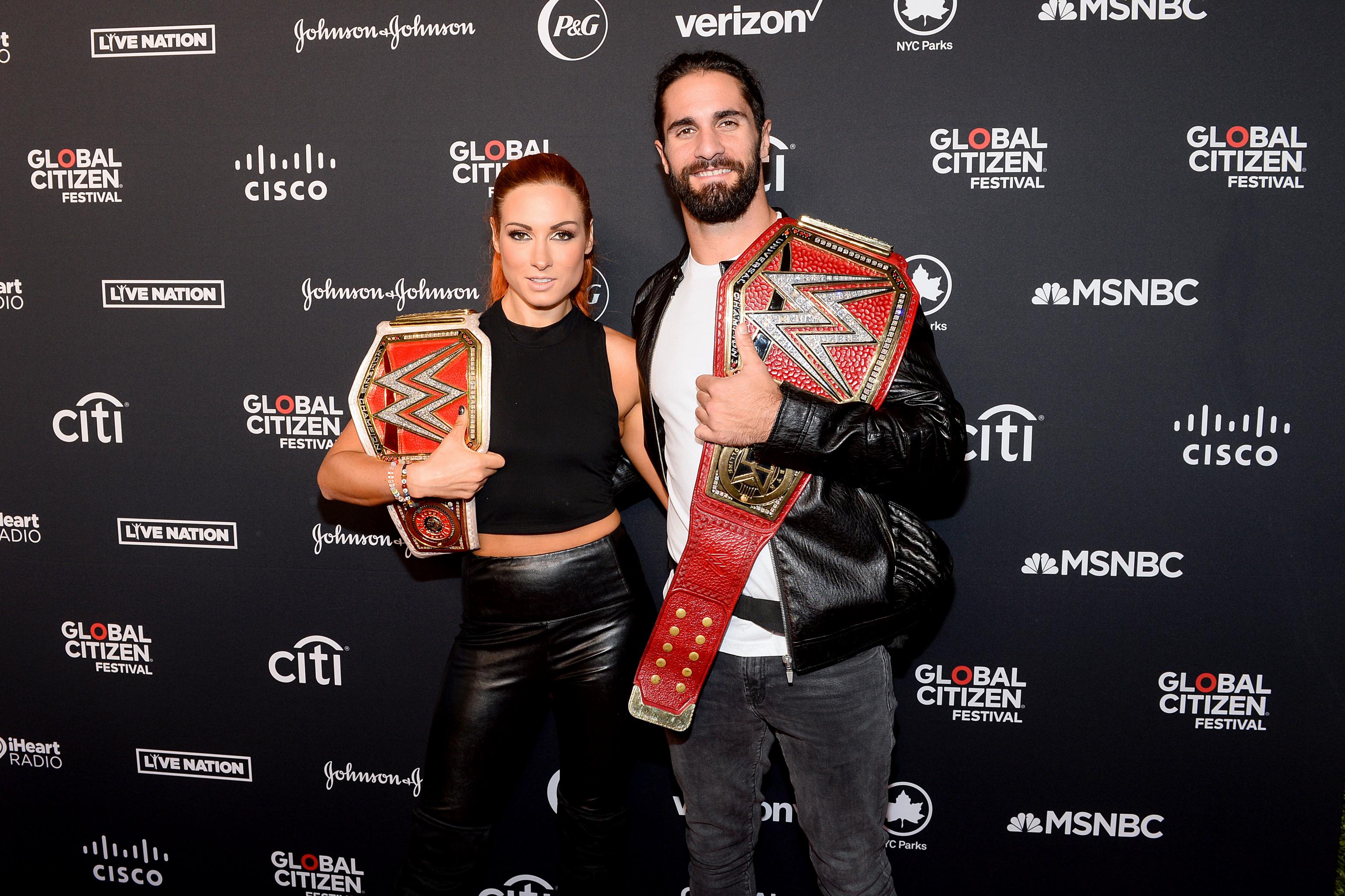WWE champions Seth Rollins and Becky Lynch get engaged