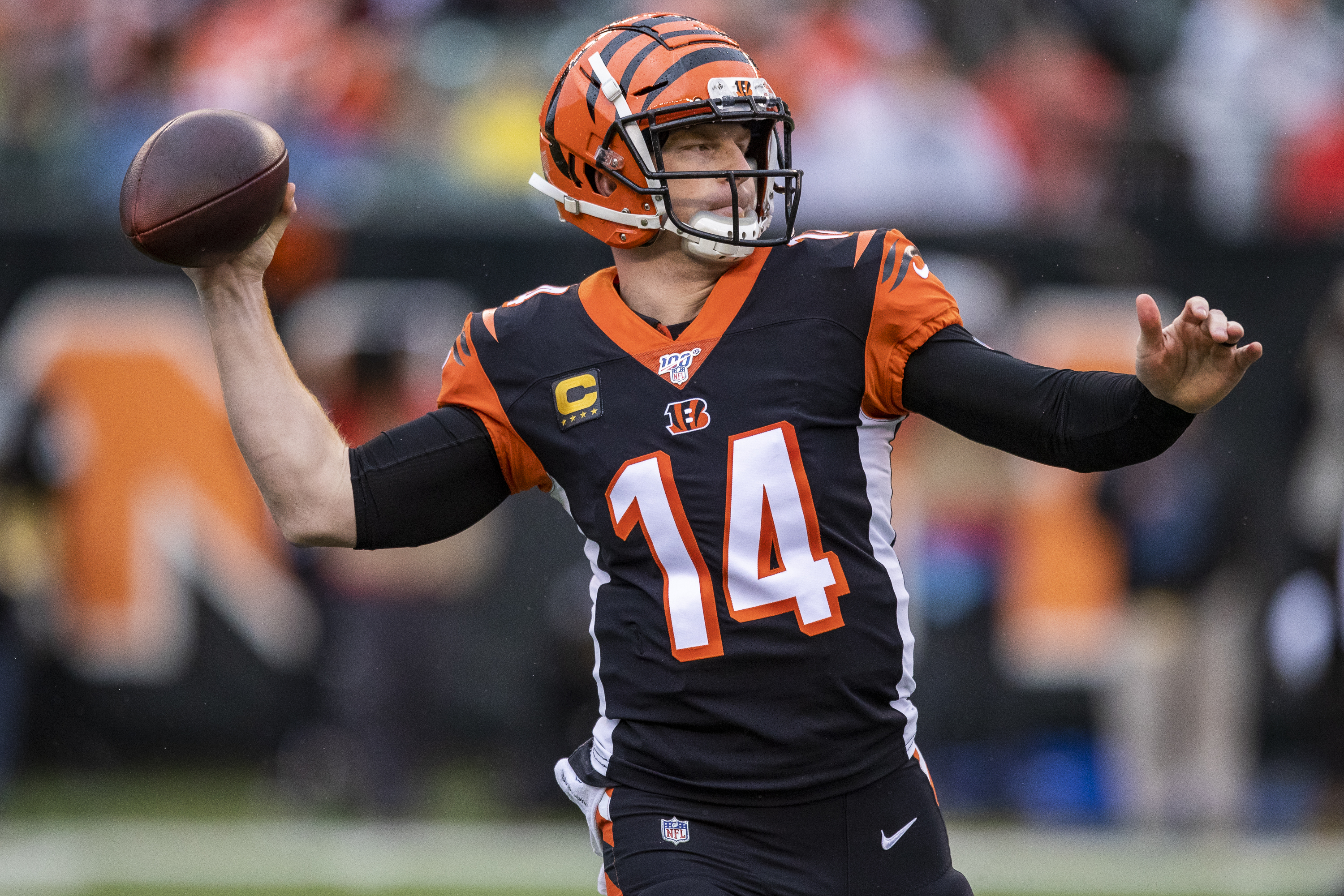 Cincinnati Bengals - Cincinnati Bengals second round draft pick Andy Dalton  poses with his jersey during an NFL football news conference, Saturday,  April 30, 2011, in Cincinnati. (AP Photo/David Kohl) AP2011