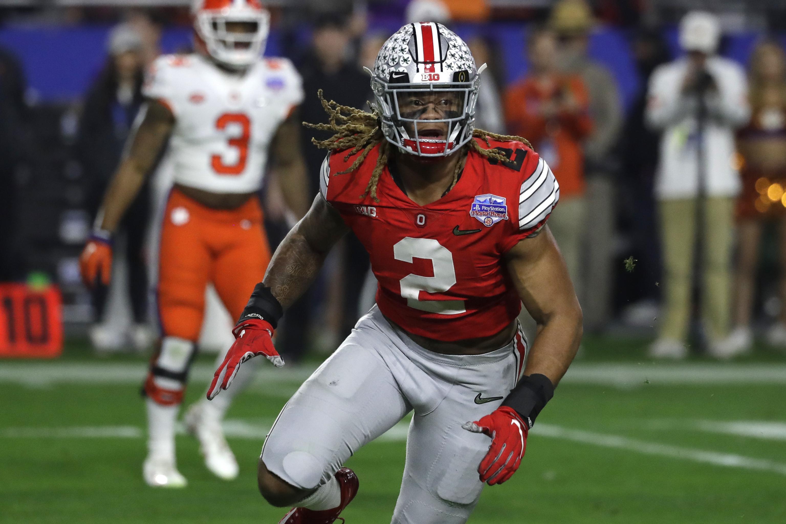 Arizona Cardinals' Leki Fotu (76) and New Orleans Saints' Chase