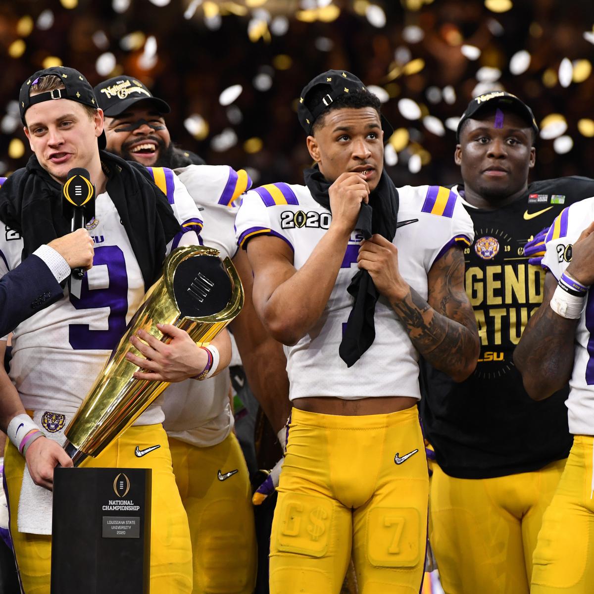 LSU Sets SEC Record with 14 Picks in 2020 NFL Draft After CFP Title