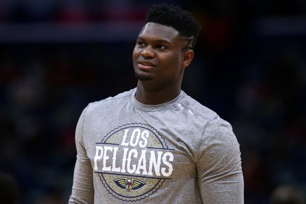 NEW ORLEANS, LOUISIANA - MARCH 06: Zion Williamson #1 of the New Orleans Pelicans reacts against the Miami Heat during a game at the Smoothie King Center on March 06, 2020 in New Orleans, Louisiana. NOTE TO USER: User expressly acknowledges and agrees that, by downloading and or using this Photograph, user is consenting to the terms and conditions of the Getty Images License Agreement. (Photo by Jonathan Bachman/Getty Images)