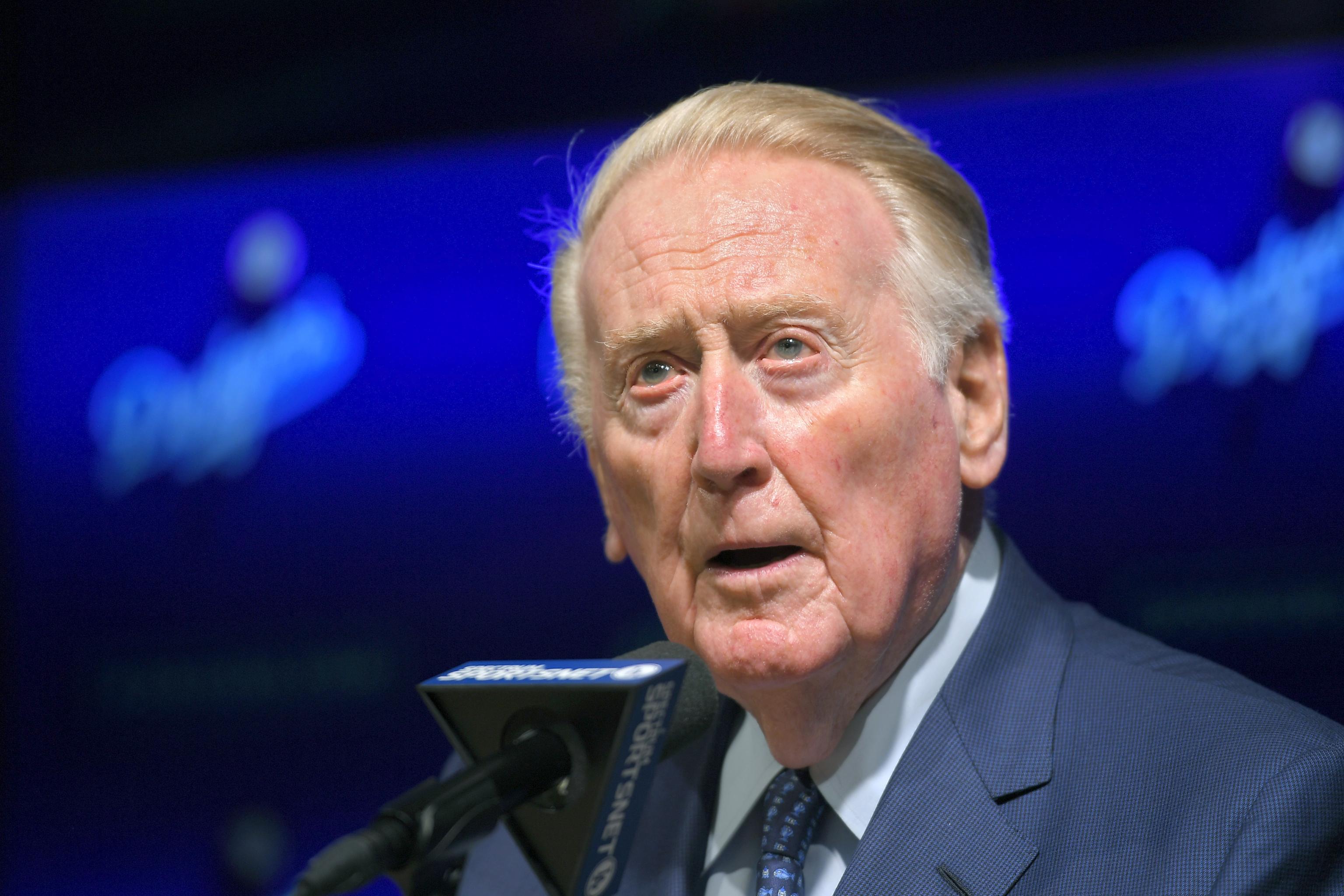 Vin Scully Hospitalized After Fall, 'Resting Comfortably