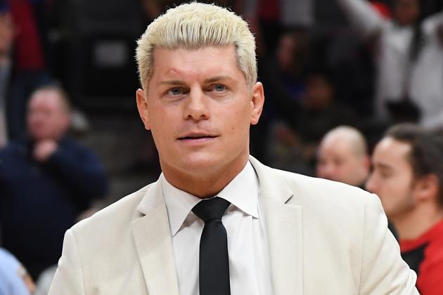 ATLANTA, GEORGIA - FEBRUARY 09:  Cody Rhodes of All Elite Wrestling (AEW) attends New York Knicks vs Atlanta Hawks game at State Farm Arena on February 09, 2020 in Atlanta, Georgia. (Photo by Paras Griffin#SPORT/Getty Images)