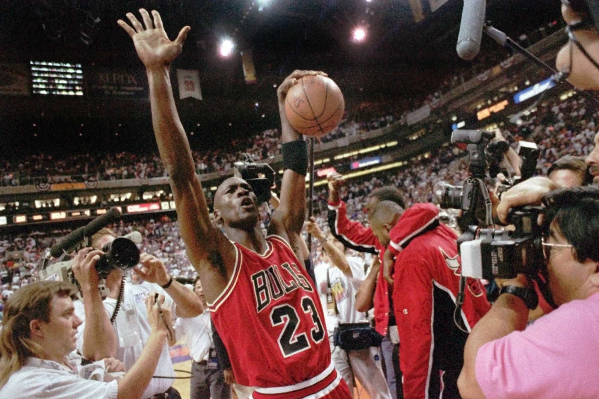 Michael Jordan 1993 Chicago Bulls 3 Peat Champions Chicago 