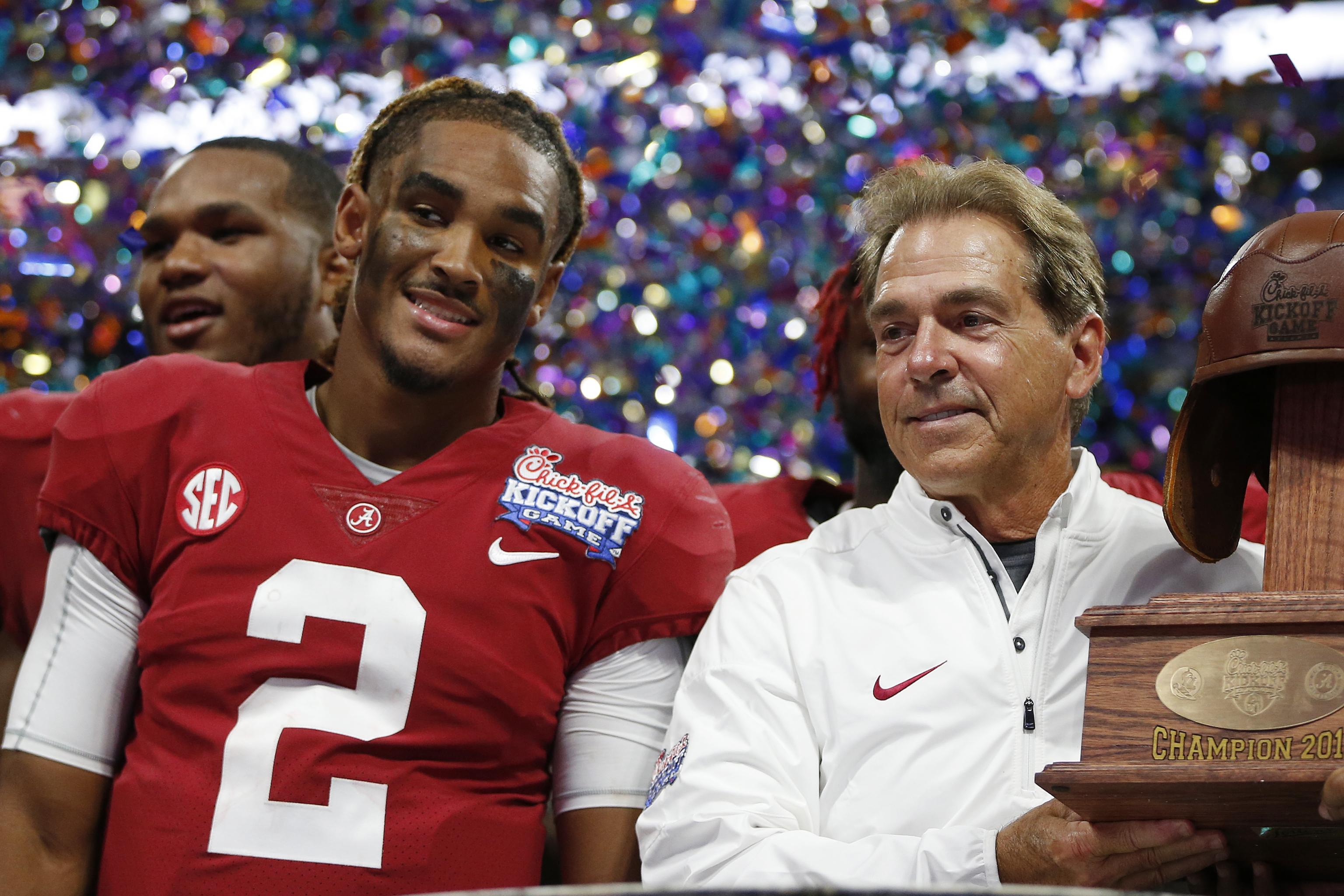 Nick Saban, Alabama players 'happy' for Oklahoma's Jalen Hurts