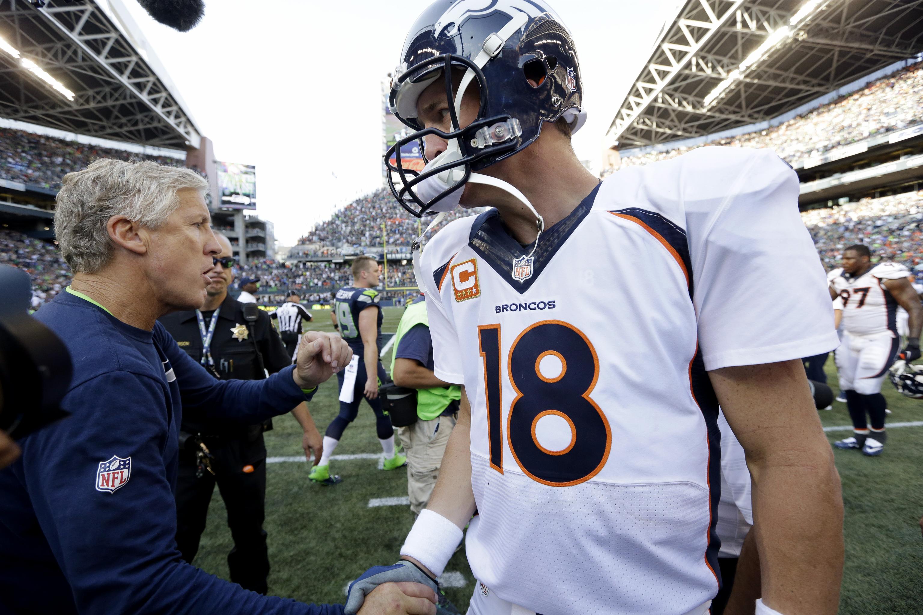 PEYTON MANNING THE SHERIFF CUSTOM DENVER BRONCOS JERSEY