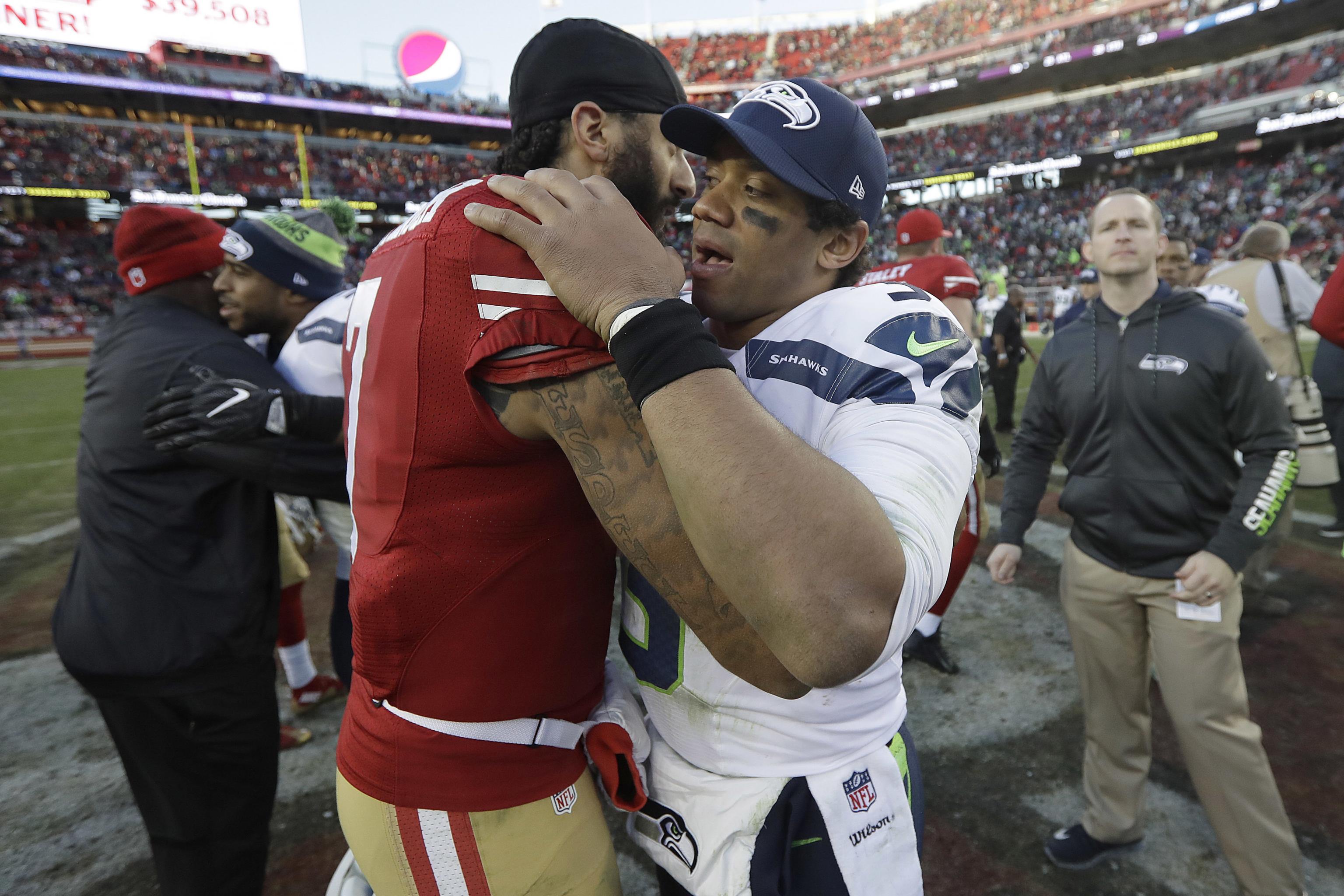 What Colin Kaepernick could gain from a year behind Russell Wilson - Field  Gulls