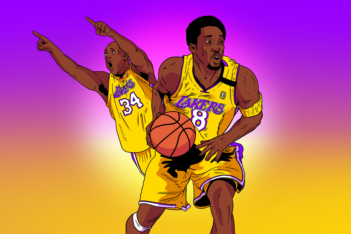 Kobe Bryant / Jermaine O'Neal 1996 Press Pass Draft Pick High