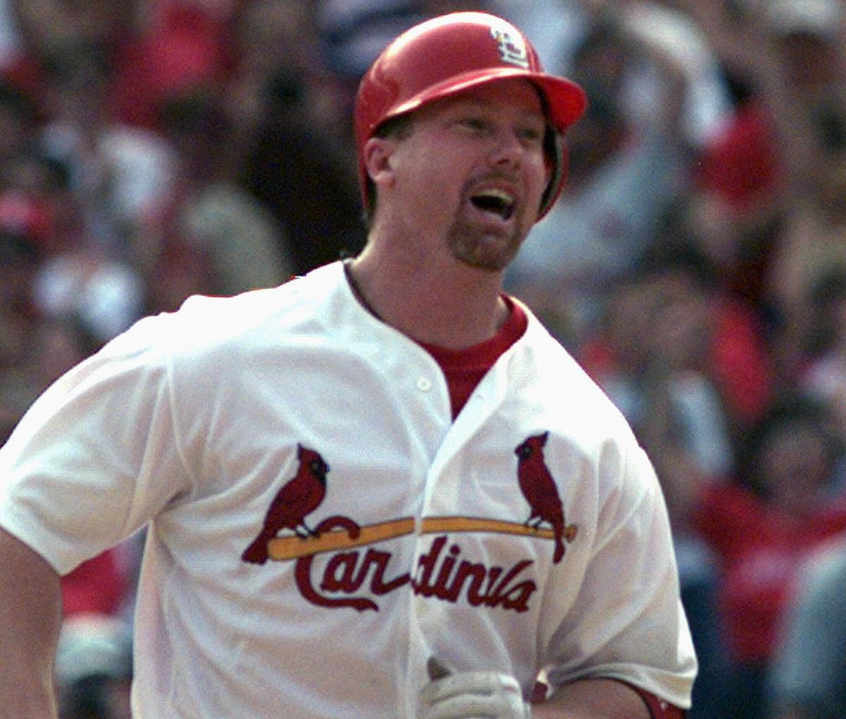 McGwire is one Massive Man  St louis cardinals baseball, Cardinals baseball,  Cardinals players